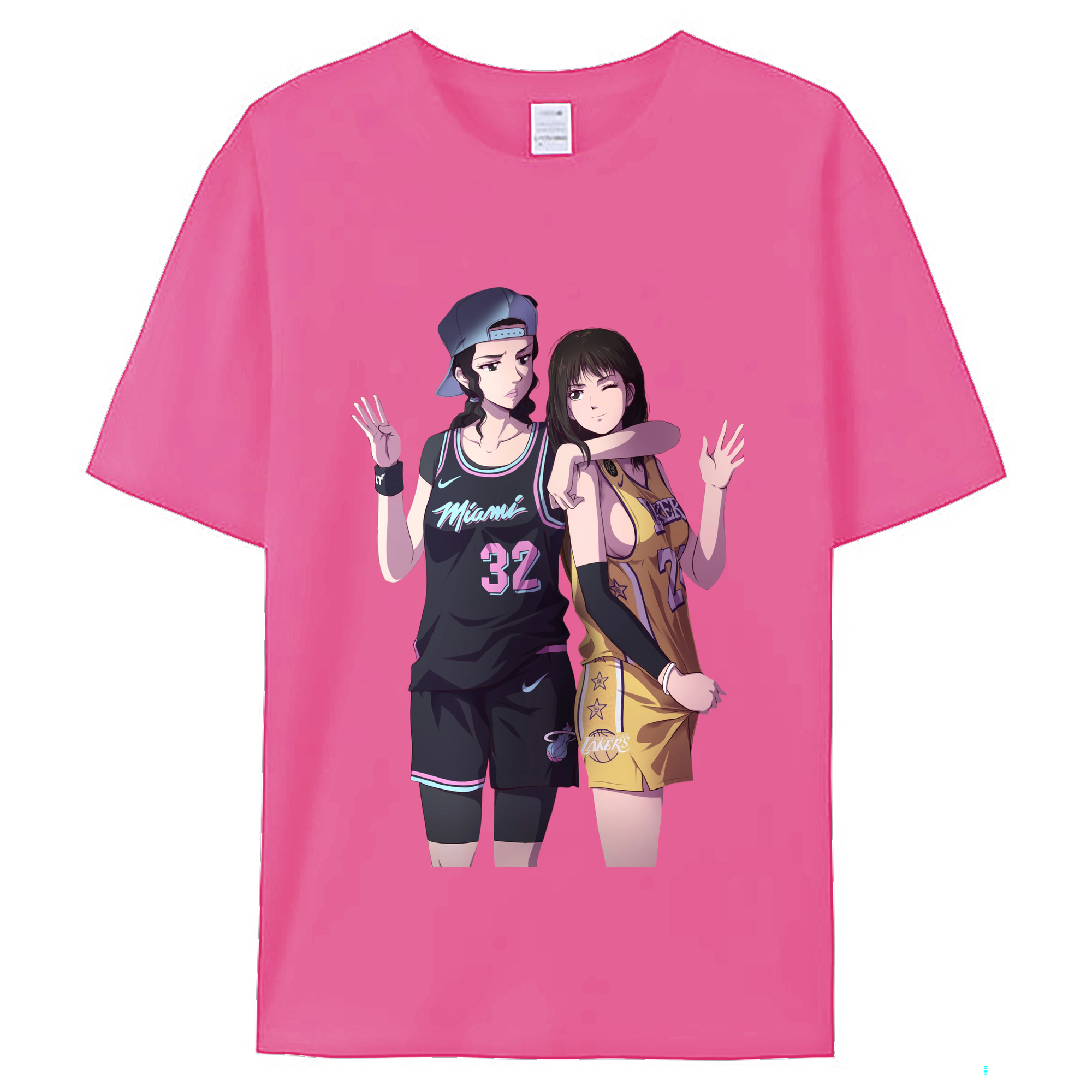 （画像用） SLAM DUNK／スラムダンク レディースカジュアルプリントTシャツ（綿100％）